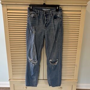Women’s Blue Distressed Jeans by Hidden